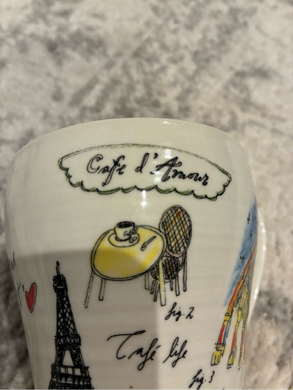 Linea Carta "I Love Paris" coffee mug - Picture 12 of 13